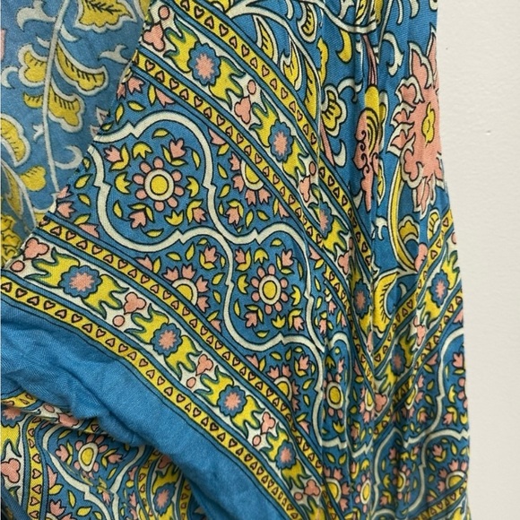 Free People Blue and Yellow Floral Kimono - Picture 7 of 7